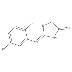 2-(2-Chloro-5-fluorophenylimino)thiazolidin-4-one Structure