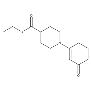 Ethyl 1-(3-oxo-1-cyclohexen-1-yl)-4-piperidinecarboxylate Structure