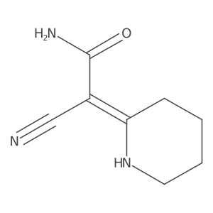 (2Z)-2-cyano-2-piperidin-2-ylideneacetamide Structure