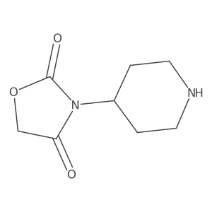 3-(Piperidin-4-yl)oxazolidine-2,4-dione hydrochloride结构式