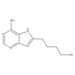 6-Amino-9H-purine-8-butanol结构式