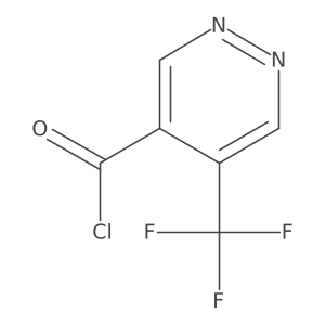 4-Pyridazinecarbonyl chloride, 5-(trifluoromethyl)- Structure