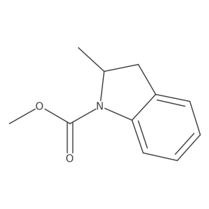 Methyl 2-methyl-2,3-dihydroindole-1-carboxylate结构式