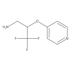 3,3,3-Trifluoro-2-(pyridin-4-yloxy)-propylamine结构式