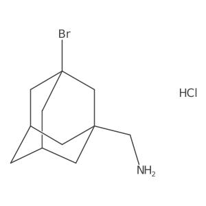 (3-Bromoadamantan-1-yl)methanamine hydrochloride Structure