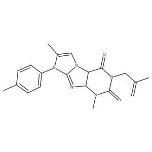 4,7-Dimethyl-6-(4-methylphenyl)-2-(2-methylprop-2-enyl)-4a,9a-dihydropurino[7,8-a]imidazole-1,3-dione结构式