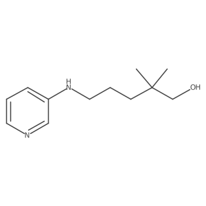 2,2-Dimethyl-5-(3-pyridinylamino)-1-pentanol结构式