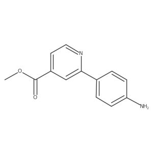 Methyl 2-(4-aminophenyl)pyridine-4-carboxylate结构式