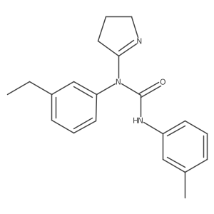 1-(3,4-dihydro-2H-pyrrol-5-yl)-1-(3-ethylphenyl)-3-(m-tolyl)urea结构式