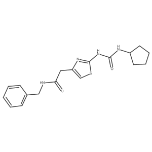 N-benzyl-2-(2-(3-cyclopentylureido)thiazol-4-yl)acetamide Structure