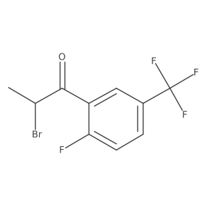 1-Propanone, 2-bromo-1-[2-fluoro-5-(trifluoromethyl)phenyl]-结构式