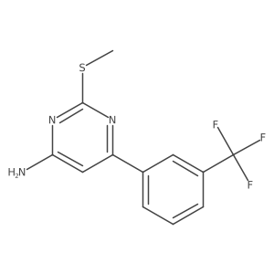 2-Methylsulfanyl-6-(3-trifluoromethylphenyl)-pyrimidin-4-ylamine Structure