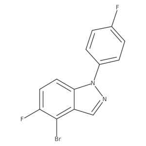 4-Bromo-5-fluoro-1-(4-fluorophenyl)-1H-indazole Structure