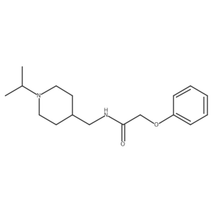 N-((1-isopropylpiperidin-4-yl)methyl)-2-phenoxyacetamide结构式