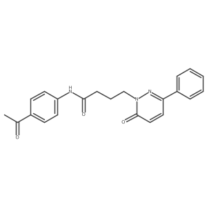 N-(4-acetylphenyl)-4-(6-oxo-3-phenylpyridazin-1(6H)-yl)butanamide Structure