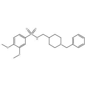 N-((1-benzylpiperidin-4-yl)methyl)-3,4-dimethoxybenzenesulfonamide结构式