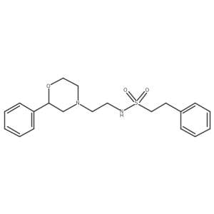 2-phenyl-N-(2-(2-phenylmorpholino)ethyl)ethanesulfonamide结构式