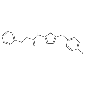 N-(5-(4-fluorobenzyl)-1,3,4-oxadiazol-2-yl)-2-phenoxyacetamide Structure