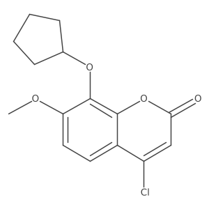 4-chloro-8-(cyclopentyloxy)-7-methoxy-2H-chromen-2-one结构式
