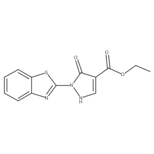 ethyl 1-(1,3-benzothiazol-2-yl)-5-hydroxy-1H-pyrazole-4-carboxylate结构式