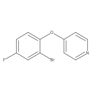 4-(2-Bromo-4-fluorophenoxy)pyridine Structure