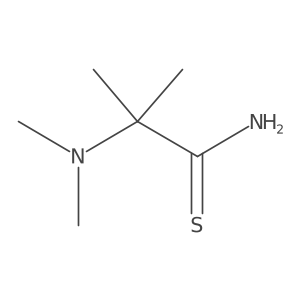 2-(Dimethylamino)-2-methylpropanethioamide结构式