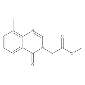 Methyl (8-Methyl-4-oxoquinazolin-3(4H)-yl)acetate结构式