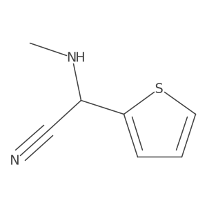 2-(Methylamino)-2-(thiophen-2-yl)acetonitrile Structure