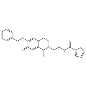 N-{2-[7-(benzyloxy)-1,8-dioxo-1H,2H,3H,4H,8H-pyrido[1,2-a]pyrazin-2-yl]ethyl}thiophene-2-carboxamide Structure