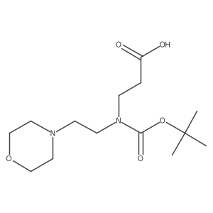 3-{[(Tert-butoxy)carbonyl][2-(morpholin-4-yl)ethyl]amino}propanoic acid Structure