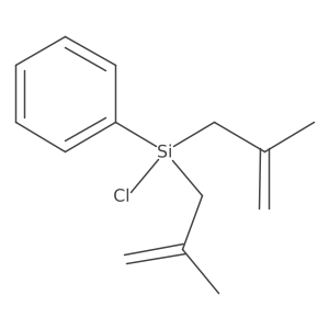 Chloro-bis(2-methylprop-2-enyl)-phenylsilane结构式