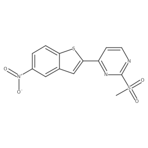 2-(Methylsulfonyl)-4-(5-nitrobenzo[b]thien-2-yl)pyrimidine Structure