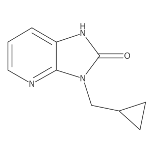 3-(cyclopropylmethyl)-1,3-dihydro-2H-imidazo[4,5-b]pyridin-2-one结构式