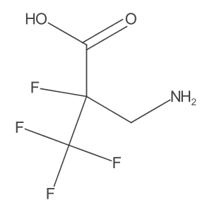 2-(Aminomethyl)-2,3,3,3-tetrafluoropropanoic acid结构式