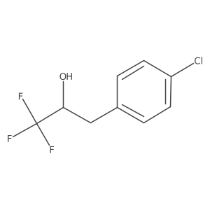 3-(4-Chlorophenyl)-1,1,1-trifluoropropan-2-ol结构式