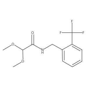 2,2-dimethoxy-N-(2-trifluoromethylbenzyl)-acetamide结构式