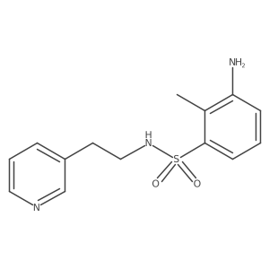 3-Amino-2-methyl-N-[2-(3-pyridinyl)ethyl]benzenesulfonamide Structure