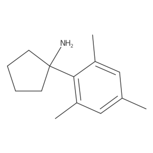 1-(2,4,6-Trimethylphenyl)cyclopentan-1-amine结构式