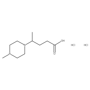 4-(4-Methyl-piperazin-1-yl)-pentanoic acid dihydrochloride Structure