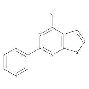 3-(4-Chlorothieno[2,3-D]pyrimidin-2-YL)pyridine结构式