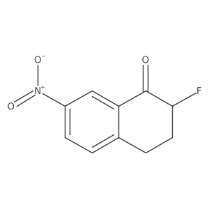 2-Fluoro-7-nitro-1,2,3,4-tetrahydronaphthalen-1-one结构式
