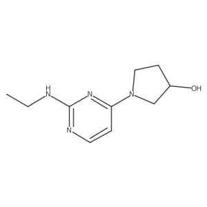 1-(2-(Ethylamino)pyrimidin-4-yl)pyrrolidin-3-ol Structure