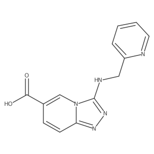 3-((Pyridin-2-yl)methylamino)-[1,2,4]triazolo[4,3-a]pyridine-6-carboxylic acid Structure