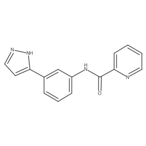 N-(3-(1H-pyrazol-3-yl)phenyl)picolinamide Structure