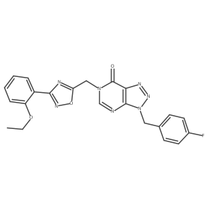 6-((3-(2-ethoxyphenyl)-1,2,4-oxadiazol-5-yl)methyl)-3-(4-fluorobenzyl)-3H-[1,2,3]triazolo[4,5-d]pyrimidin-7(6H)-one Structure
