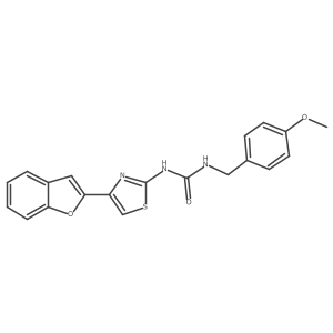 1-(4-(Benzofuran-2-yl)thiazol-2-yl)-3-(4-methoxybenzyl)urea Structure