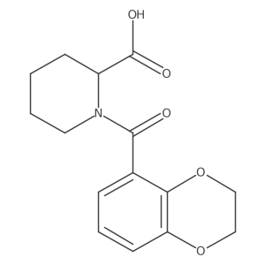 1-(2,3-Dihydrobenzo[b][1,4]dioxine-5-carbonyl)piperidine-2-carboxylic acid Structure