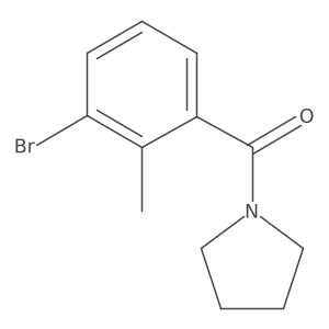 1-(3-Bromo-2-methylbenzoyl)pyrrolidine Structure