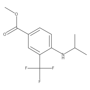 Methyl 4-(isopropylamino)-3-(trifluoromethyl)benzoate结构式