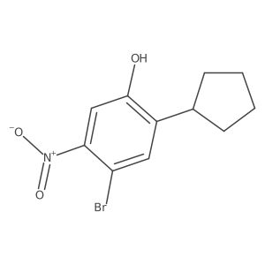 4-Bromo-5-nitro-2-cyclopentylphenol Structure